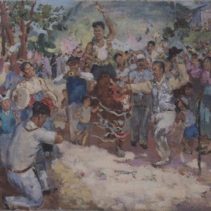 已故朝鲜艺术家 金晚炯端午节（1955年）