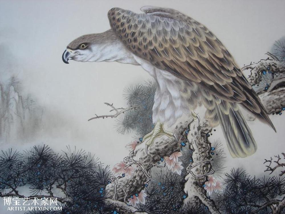 薛岳德作品欣赏:鲲鹏展翅