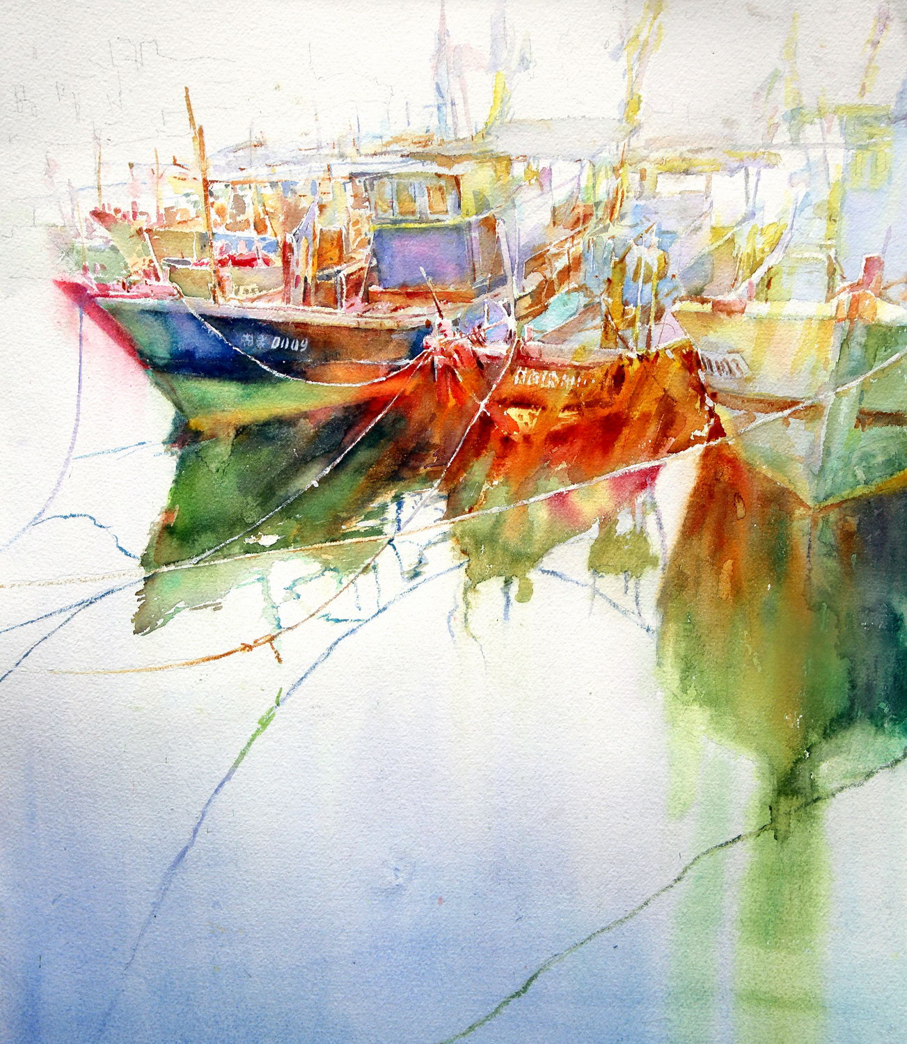 2016年7月，水彩作品《家乡的海.系列1》系列入选第一届香港国际水彩双年展