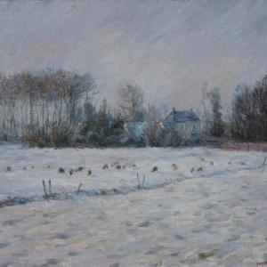 099阿姆斯特丹的冬天Winter of Amsterdam (Oil on canvas) 2005年