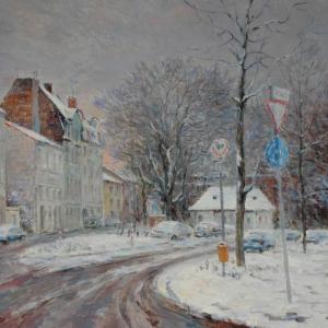 193波恩的冬天Winter of Bonn  (Oil on canvas)2009年