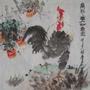 中国画家协会理事段庆昌先生的写意花鸟