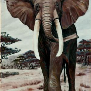 张祥巨（孺庸祥子）高温色釉陶瓷 大象