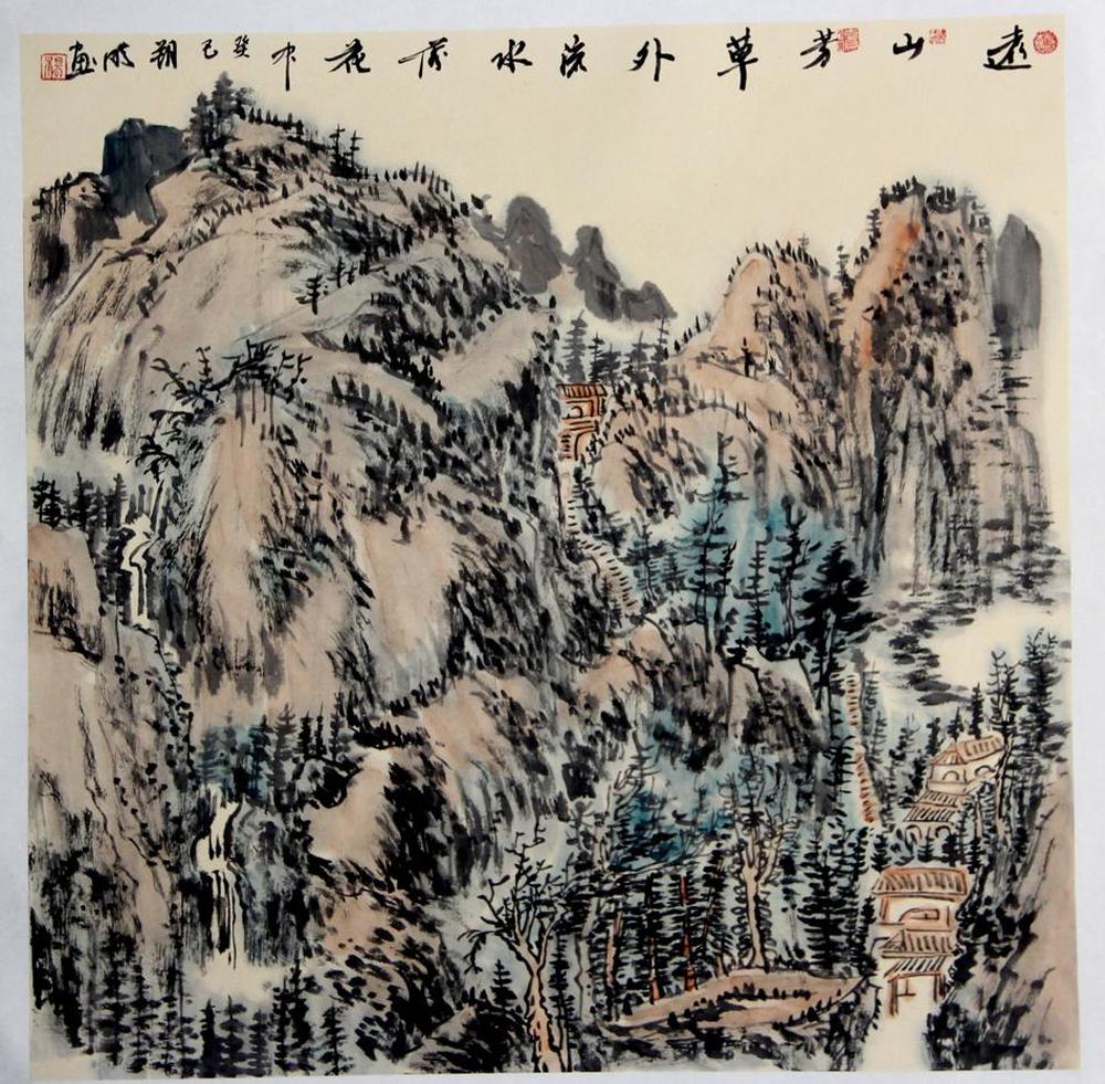 杨朔明作品欣赏:杨朔明山水画
