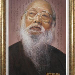 台湾国画大师张杰肖像