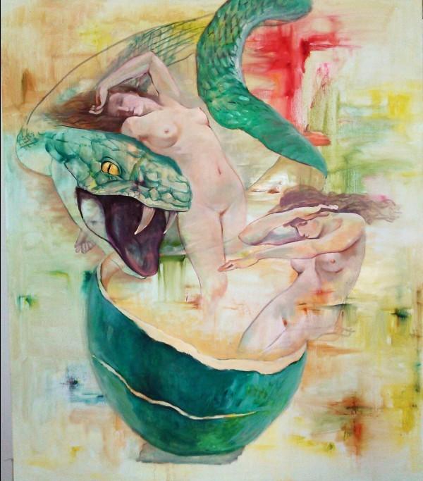 appleskin,2000works,oil painting