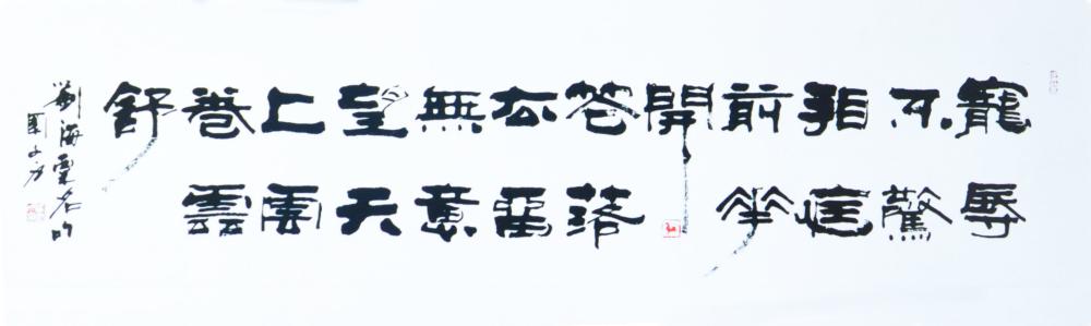 卢国文书法作品横幅
