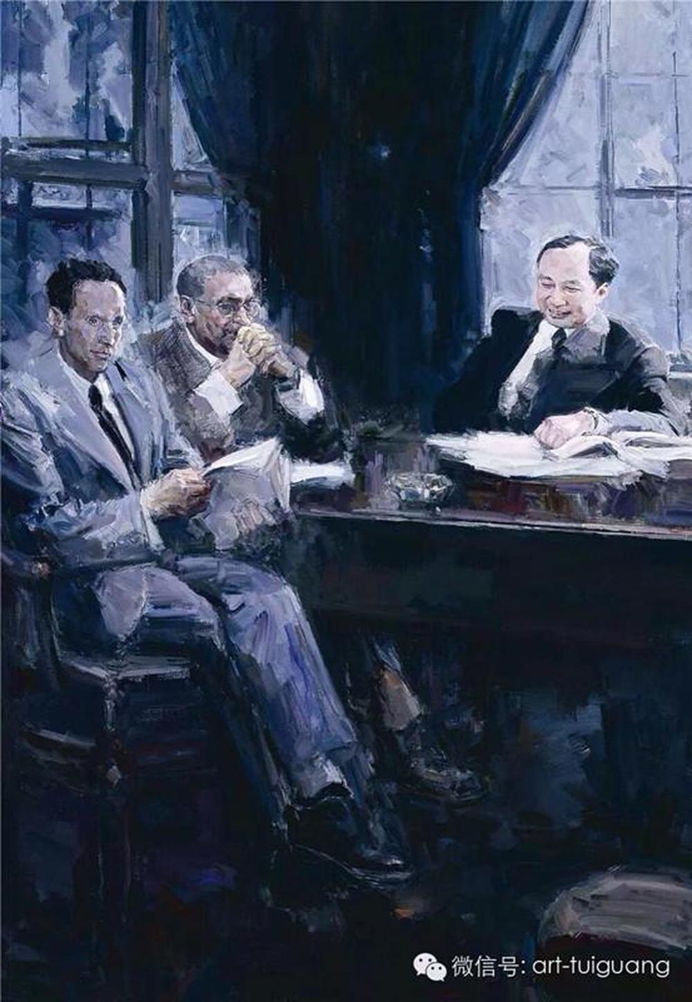 骆根兴作品欣赏:钱学森在美国之三