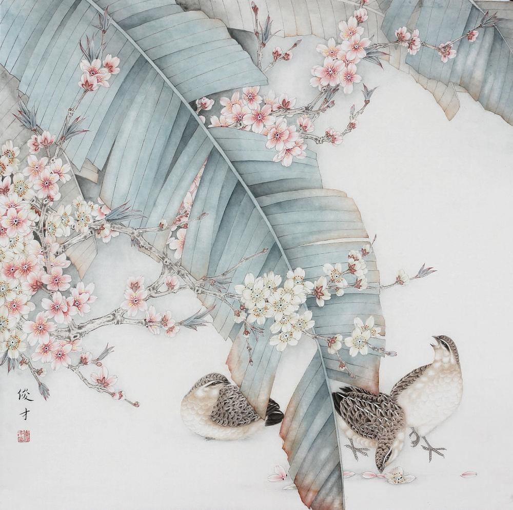 李俊才工笔画-春韵