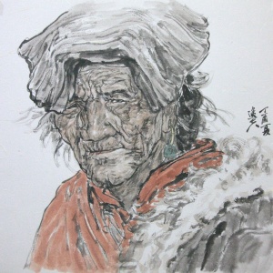艺品作品3  藏族老妇