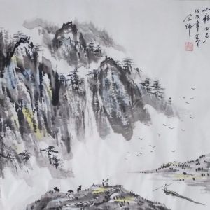 中国陈念伟山水画