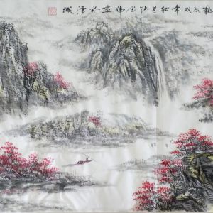 中国画山水国画