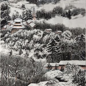 落雪听禅