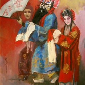 2009油画钟馗嫁妹1