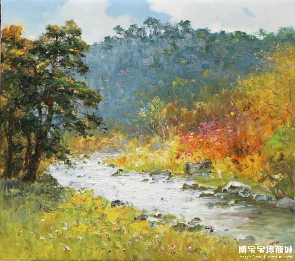 崔青活 朝鲜油画《秋天》