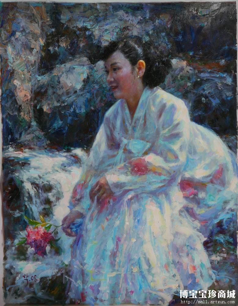朝鲜艺术家 卓孝延 朝鲜油画 爱人