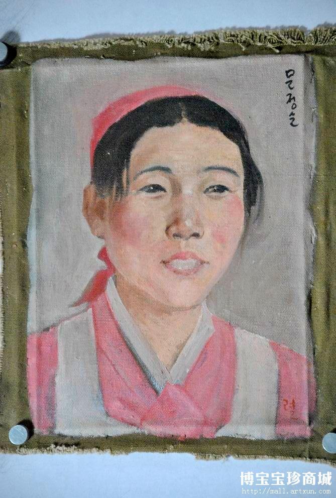 朝鲜著名美术大师 林烈 朝鲜油画 女人像