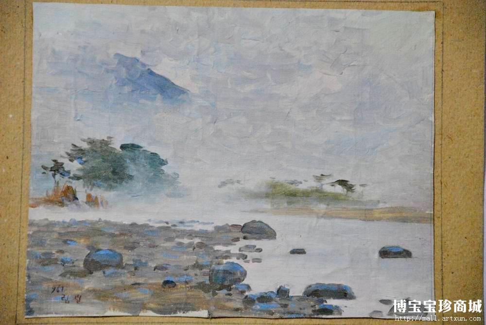 朝鲜著名美术大师 林烈 朝鲜油画 风景