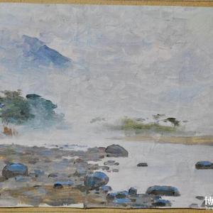 朝鲜著名美术大师 林烈 朝鲜油画 风景