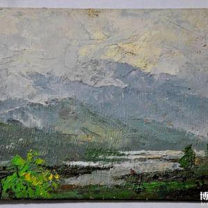 朝鲜著名美术大师 林烈 朝鲜油画 风景