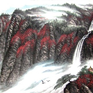 011 《匡廬觀瀑圖》