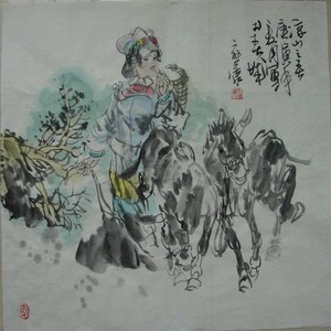 田应康中国画-凉山之春