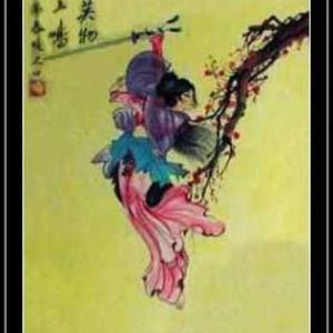 秋瑾舞剑图