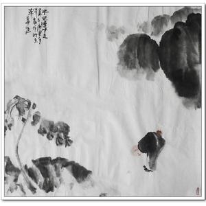 牛儿慢些走马     68cmX68cm   2010