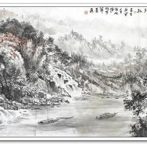 4 江上水暖尽秋高 178cmX70cm  2010