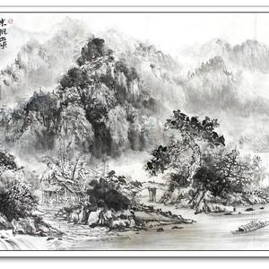 9  来帆出峡水  178cmX70cm  2010