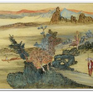 1 湖山行呤图  65cm39cm  2009