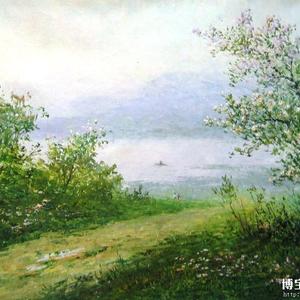 李根泽/李根泰 朝鲜油画 春色