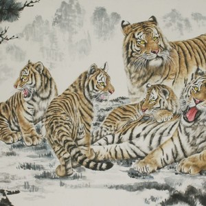 瑞兽家乐图