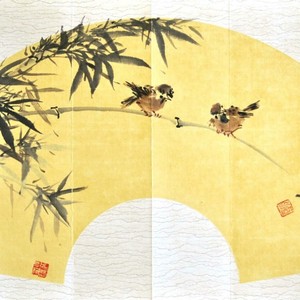 蓝弘扇面17