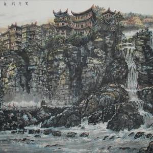 芙蓉镇飞帘瀑布