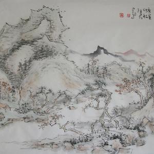 秋高木影疏
