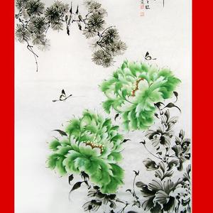 国画小写意牡丹