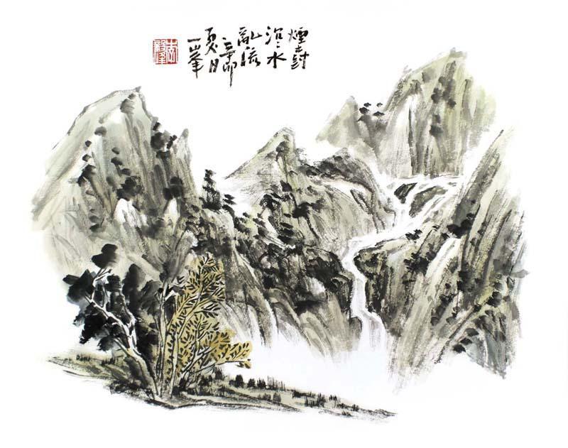 烟树沉沉水乱流