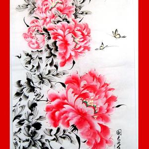 国画小写意牡丹