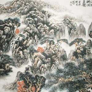 遥看林影疏细听涧泉声