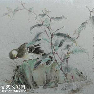 工笔、没骨花鸟画