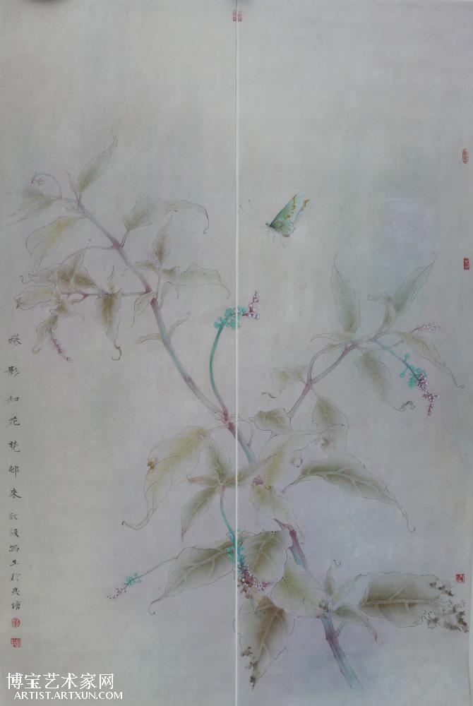 没骨花鸟画