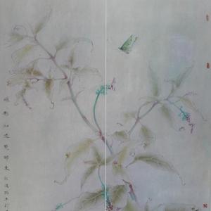 没骨花鸟画