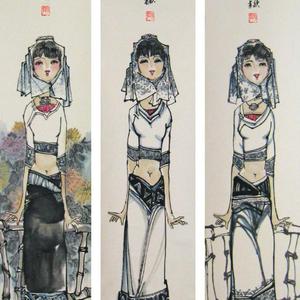 《客家山歌》共三幅