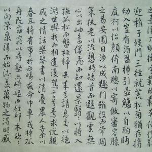 行书。归去来辞