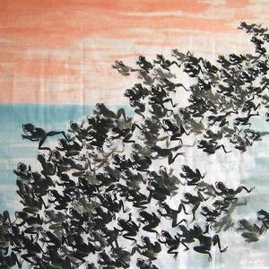 水墨蛙《朝霞》