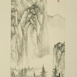 山水四条屏