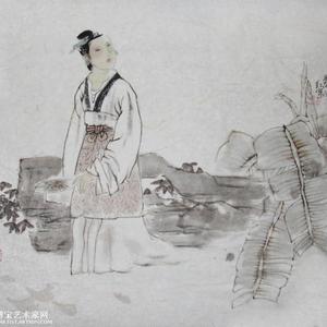 蕉荫觅句图