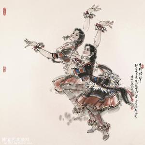 珞巴族 陈玉先中国画