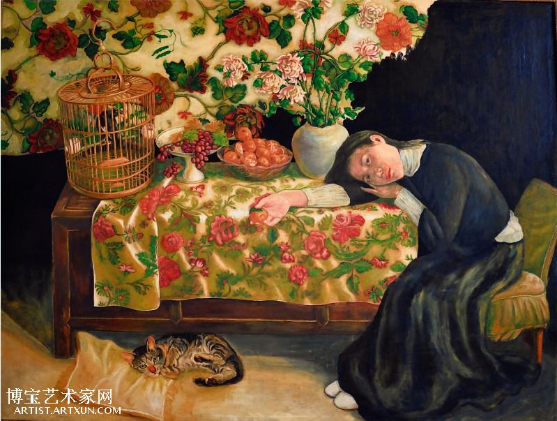 花丛中的远思